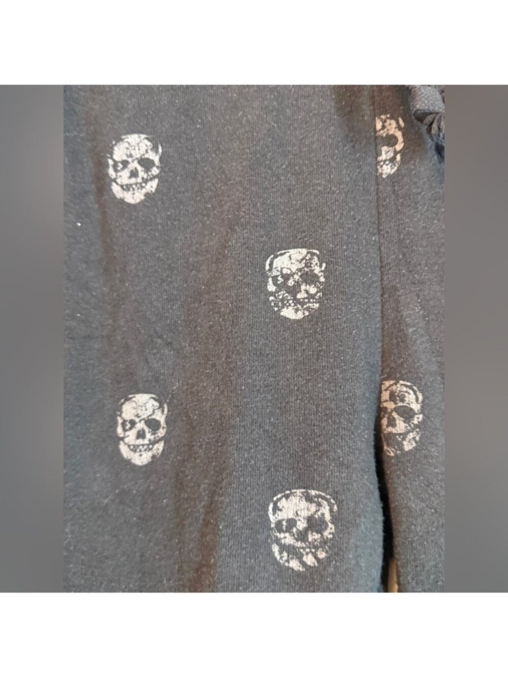 Whimsigoth Vampy Elvira Skull Skeleton Graphic Punk Gothic Grunge Joggers Lg - Picture 2 of 8